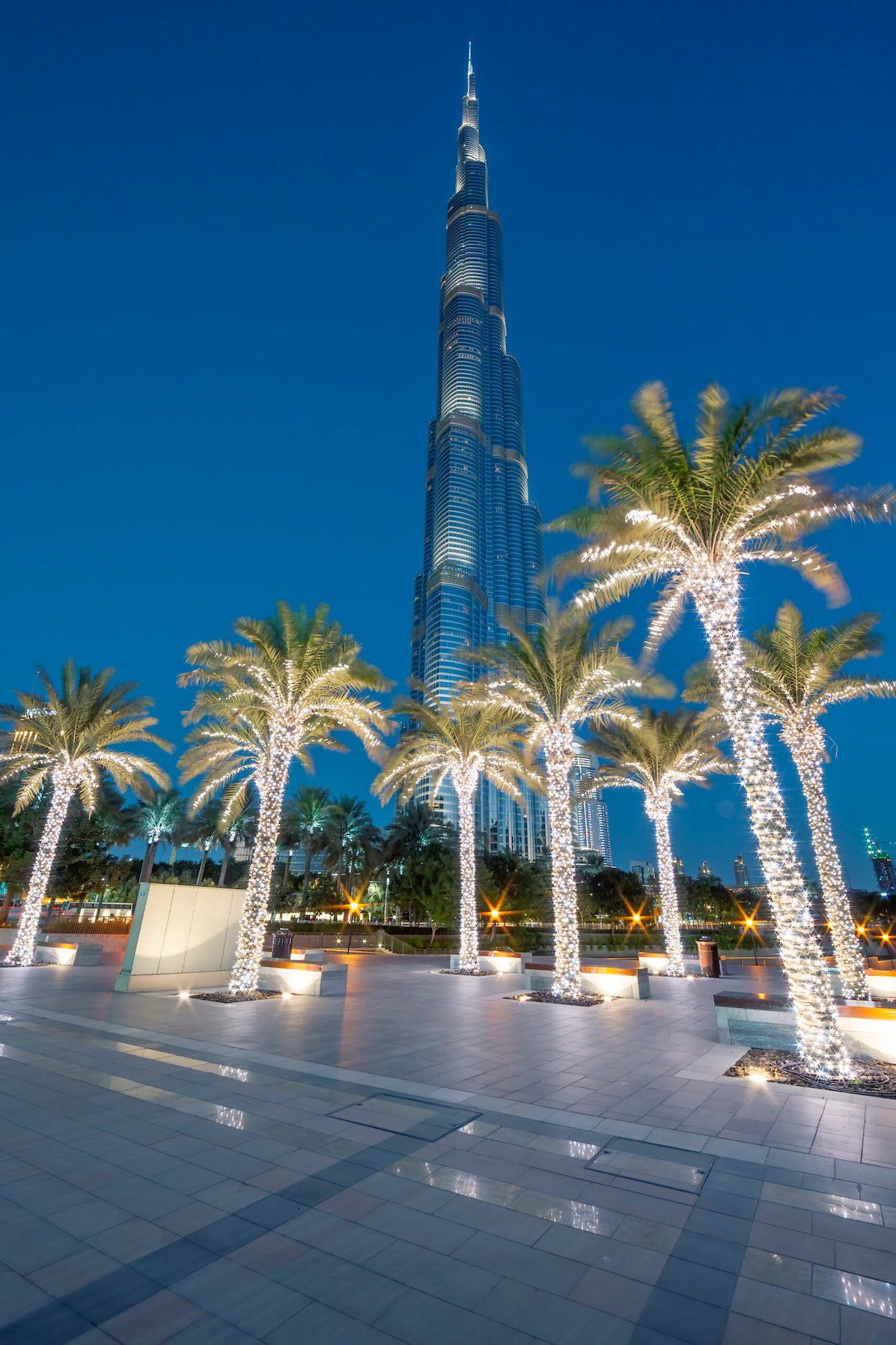 Burj Khalifa by night